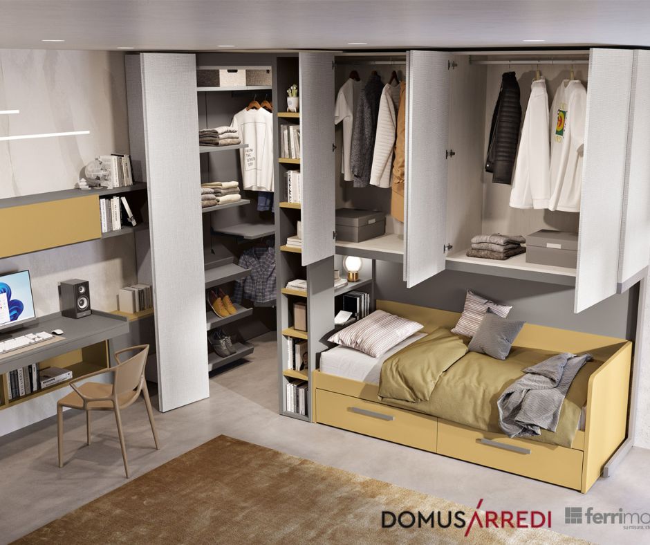 letto con testata a forma di cuore fucsia