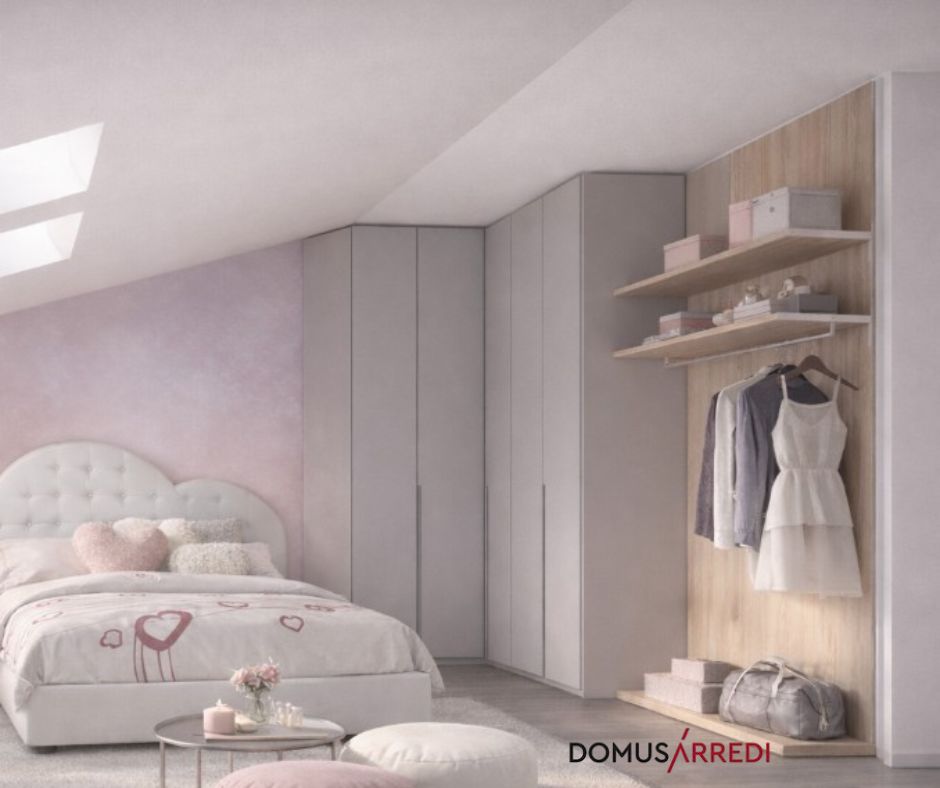 cabina armadio colore lilla