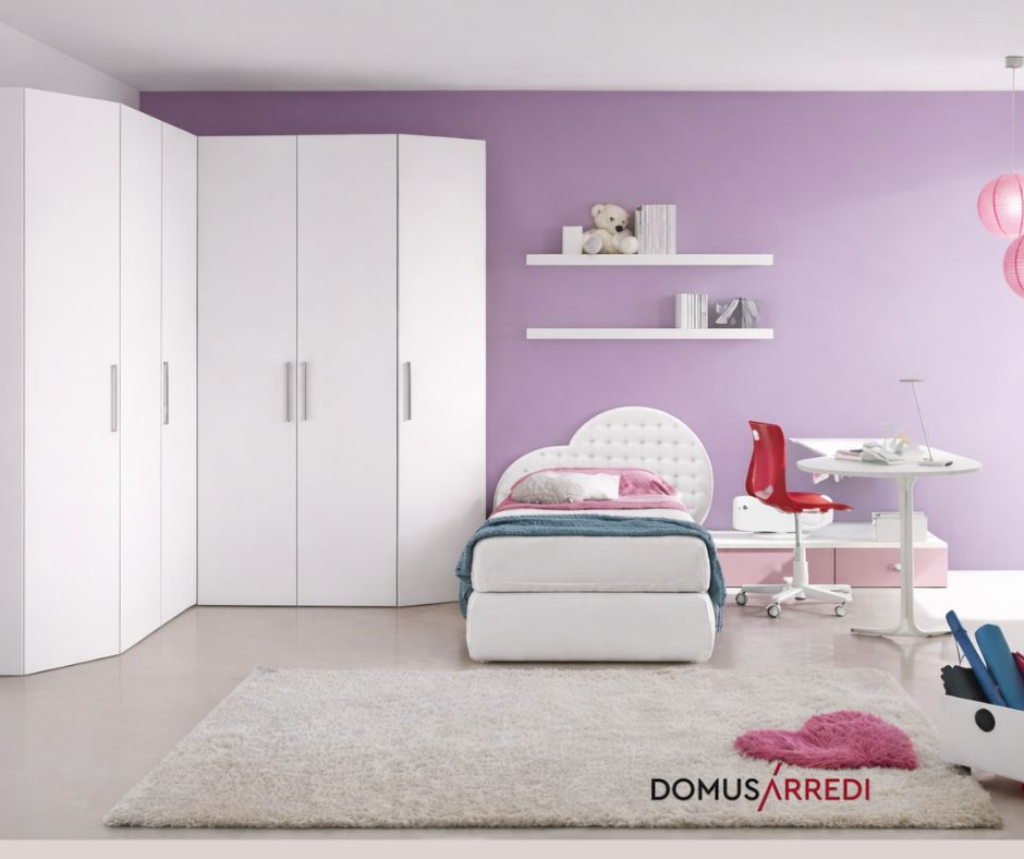 letto a cuore fucsia una piazza e mezzo