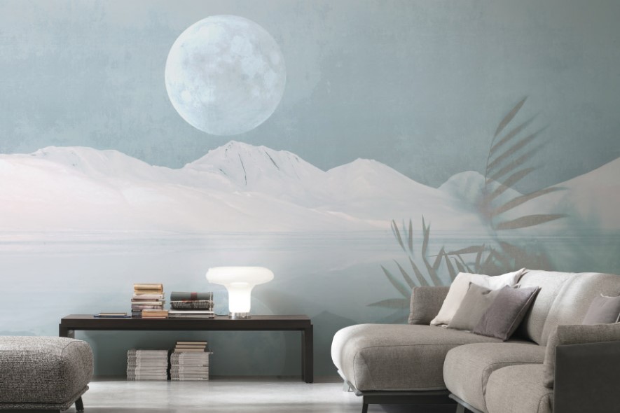 Carte da parati LUNA E NEVE